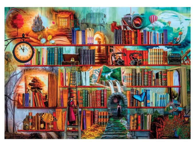 Gizemli Kitaplık - 3000 Parça Puzzle - 4918