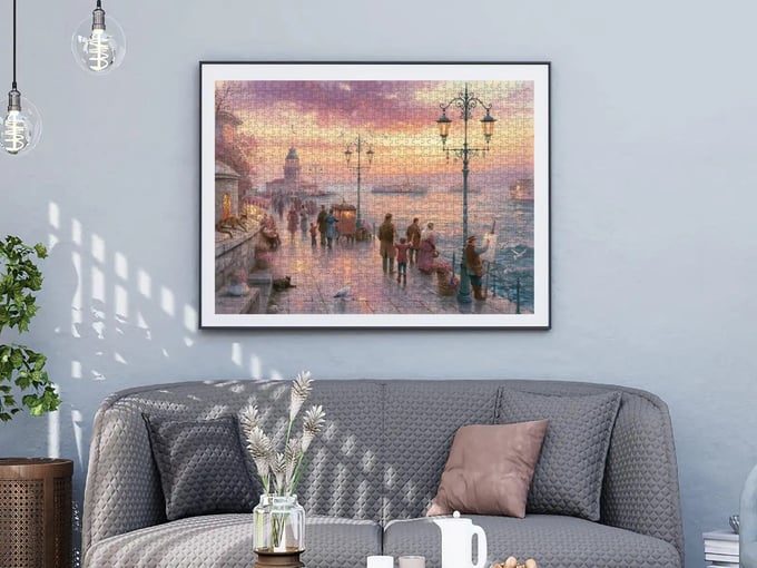 Gün Batımında Kız Kulesi - 1000 Parça Puzzle - 1217
