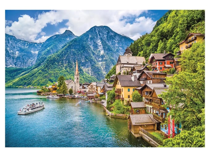 Hallstatt Lake - 2000 Parça Puzzle - 3959