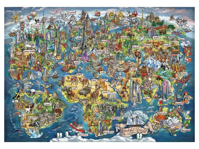 Harika Dünya  - 3000 Parça Puzzle - 4923