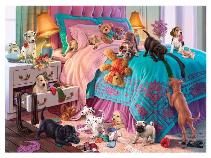 Haylaz Köpekler  - 1000 Parça Puzzle - 1064