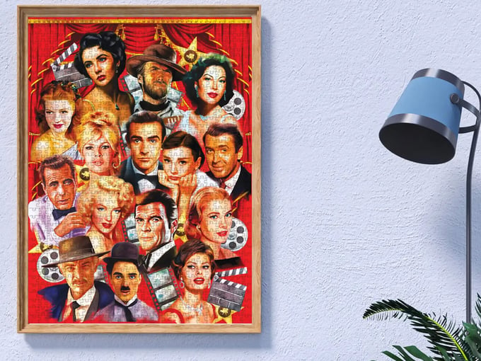 Hollywood Stars  - 1000 Parça Puzzle - 1154