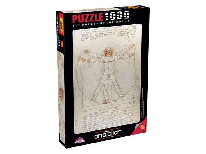 Hombre De Vitruvio - 1000 Parça Puzzle - 1193