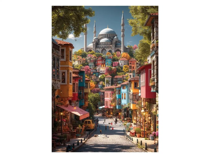 İstanbulun Renkleri - 1000 Parça Puzzle - 1227