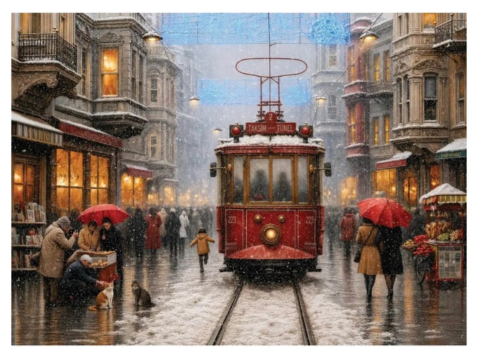 Istiklal Caddesi - 1000 Parça Puzzle - 1215