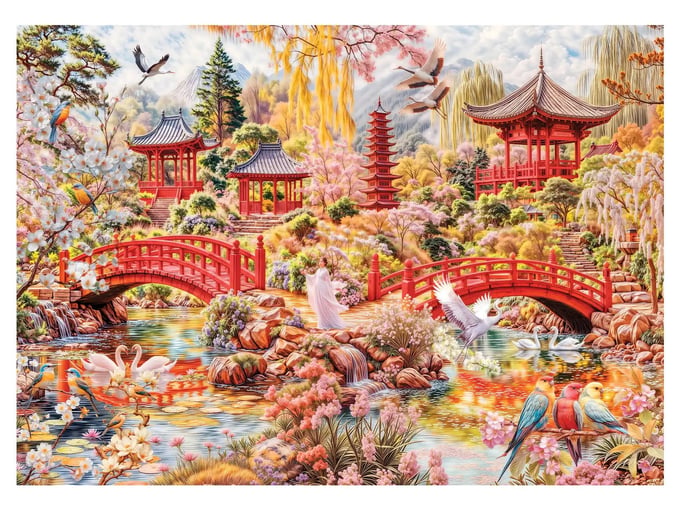 Japon Bahçesi - 3000 Parça Puzzle - 4938