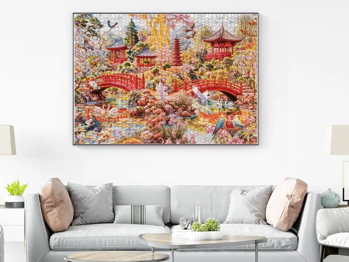 Japon Bahçesi - 3000 Parça Puzzle - 4938