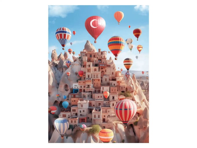 Kapadokya - 1000 Parça Puzzle - 1167