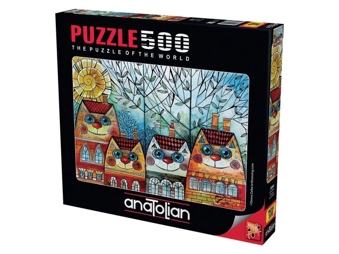 Kedi Evler  - 500 Parça Puzzle - 3590