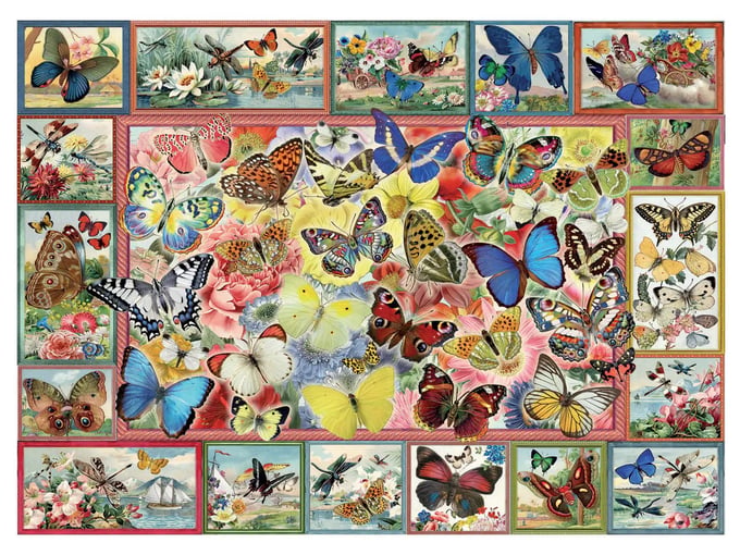 Kelebekler  - 1000 Parça Puzzle - 1094