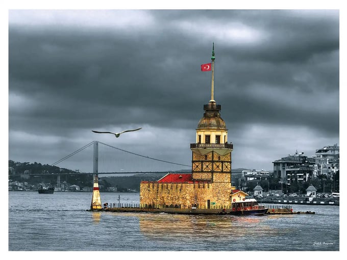 Kız Kulesi Nostalji - 1000 Parça Puzzle - 3167