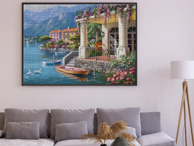 Körfezdeki Villa  - 3000 Parça Puzzle - 4915