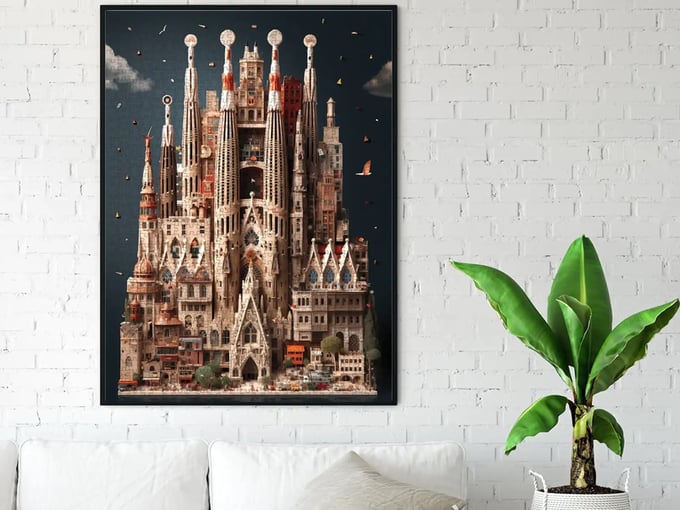 La Sagrada Familia - 1000 Parça Puzzle - 1163