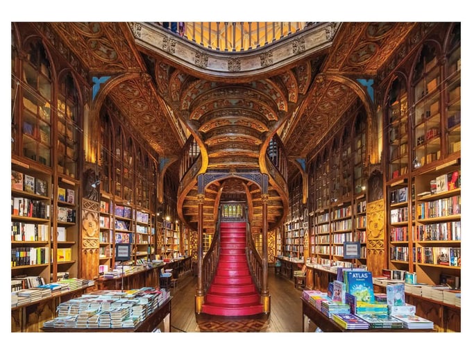 Lello Bookshop - 2000 Parça Puzzle - 3956