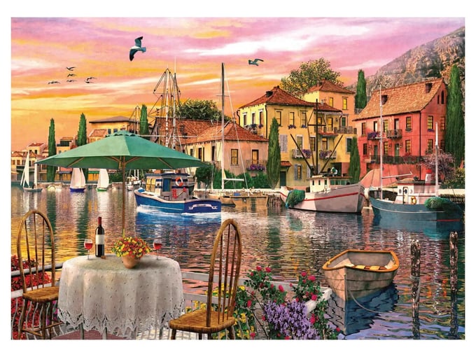 Limanda Günbatımı  - 3000 Parça Puzzle - 4905