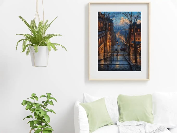 Montmartre de Bahar  - 1000 Parça Puzzle - 3192