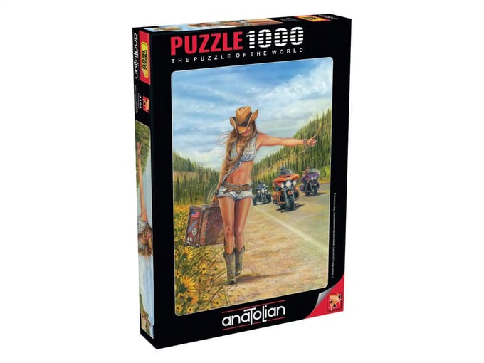 Otostopçu  - 1000 Parça Puzzle - 1124