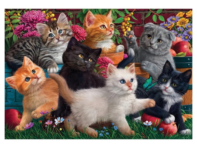 Oyuncu Kediler  - 260 Parça Puzzle - 3327