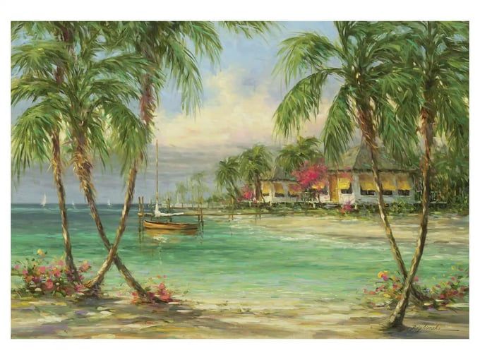 Palmiye Manzarası  - 500 Parça Puzzle - 3616