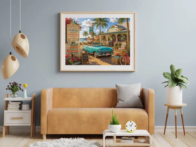 Paradise Cafe - 1000 Parça Puzzle - 1222