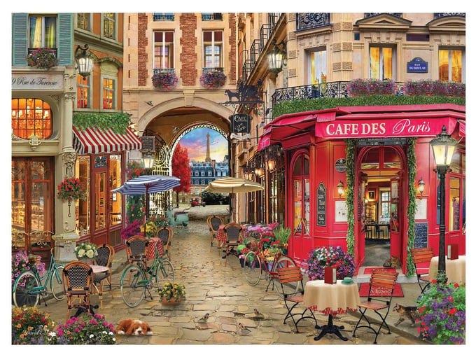 Paris Cafe  - 1000 Parça Puzzle - 1134