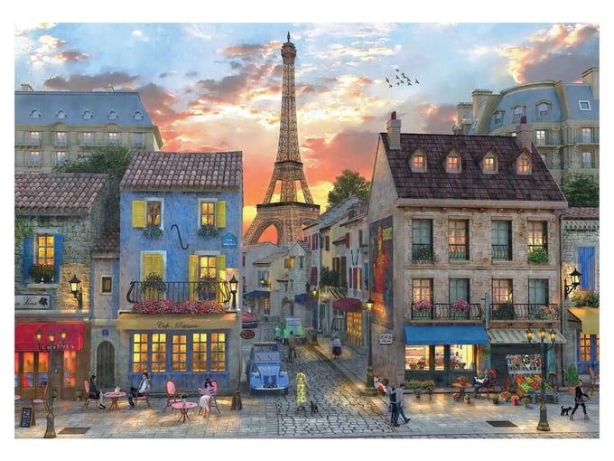 Paris Sokakları   - 3000 Parça Puzzle - 4910