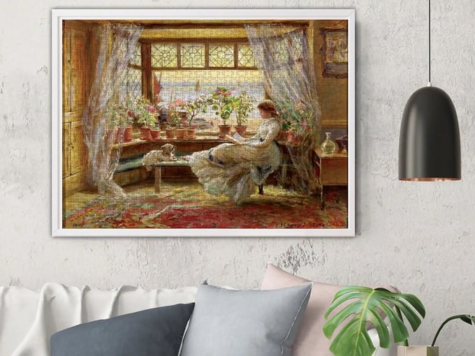 Pencere keyfi - 1000 Parça Puzzle - 1175