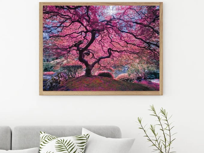 Pink Tree - 1000 Parça Puzzle - 1037