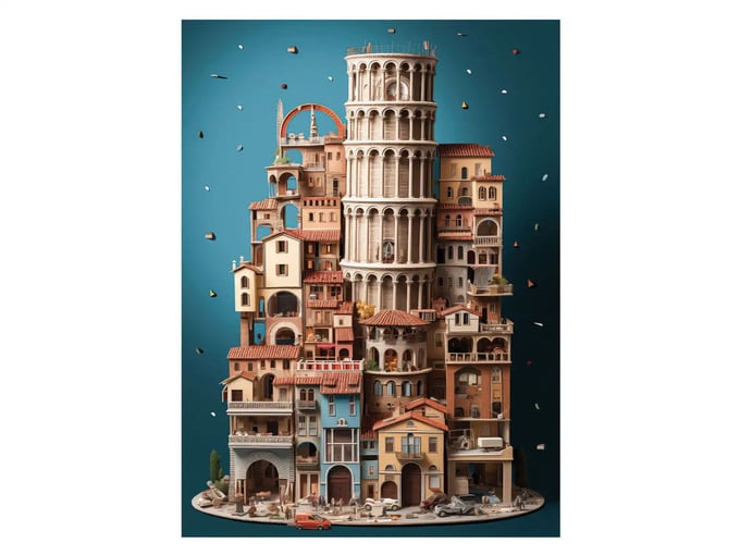 Pisa - 1000 Parça Puzzle - 1164