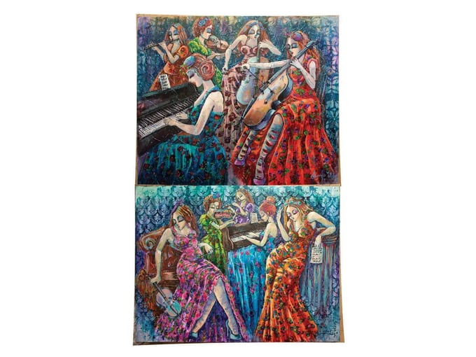 Renkli Notalar 1 - 2 x 500  Parça Puzzle - 3612