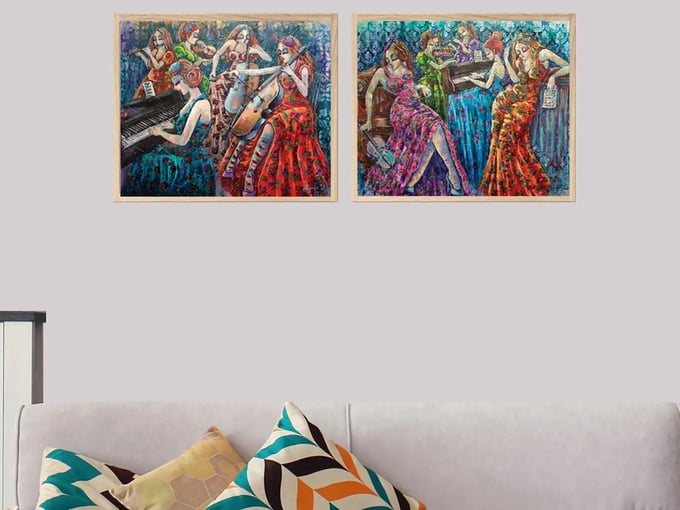 Renkli Notalar 1 - 2 x 500  Parça Puzzle - 3612