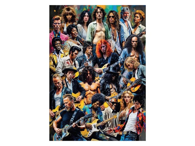 Rock Stars - 1500 Parça Puzzle - 4580