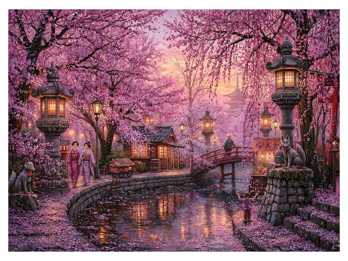 Sakura Mevsimi - 1000 Parça Puzzle - 1219