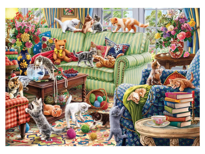 Salondaki Yaramazlar  - 1500 Parça Puzzle - 4575