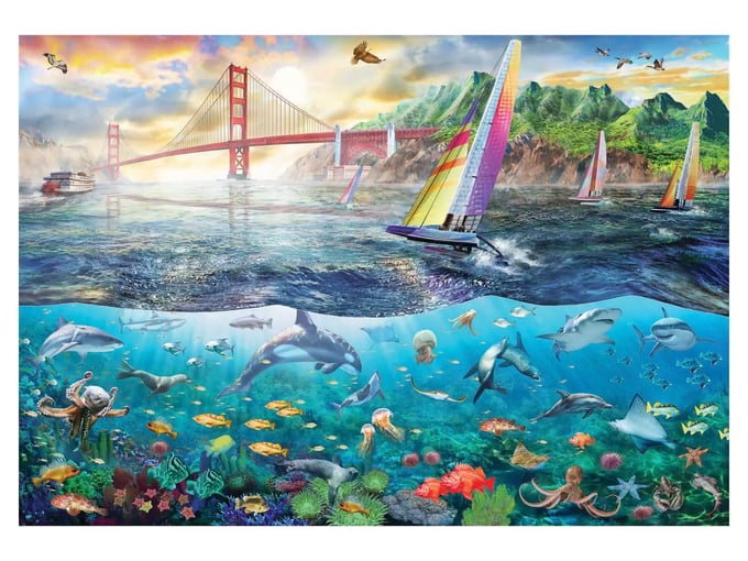 San Francisco Köprüsü - 2000 Parça Puzzle 