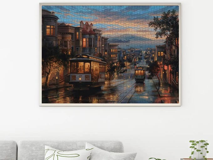 San Francisco Sokakları  - 1500 Parça Puzzle 