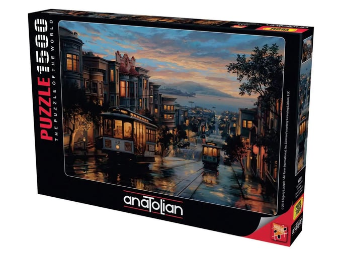 San Francisco Sokakları  - 1500 Parça Puzzle 