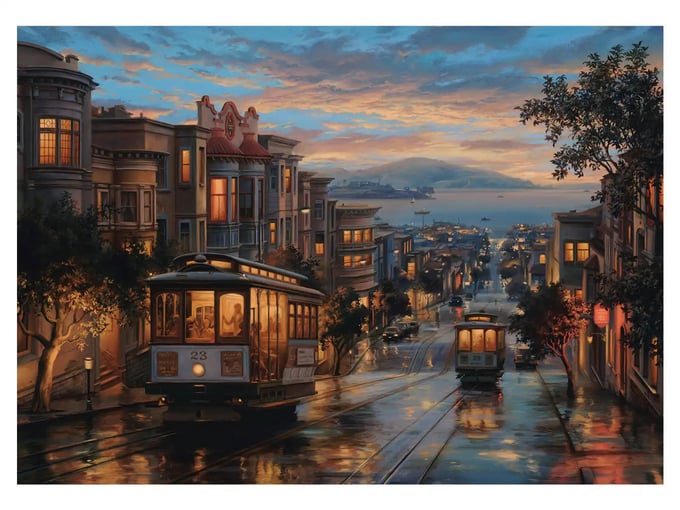 San Francisco Sokakları  - 1500 Parça Puzzle 
