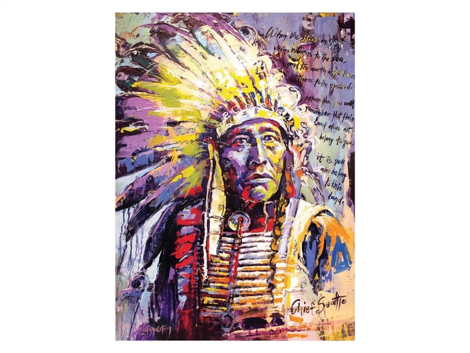 Şef Seattle - 1000 Parça Puzzle - 1104