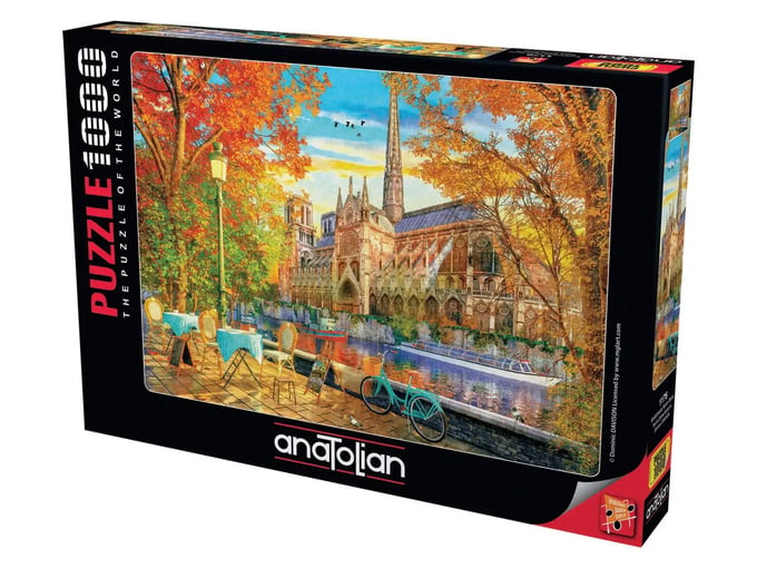Sonbaharda Notre Dame-1000 Parça Puzzle-1176