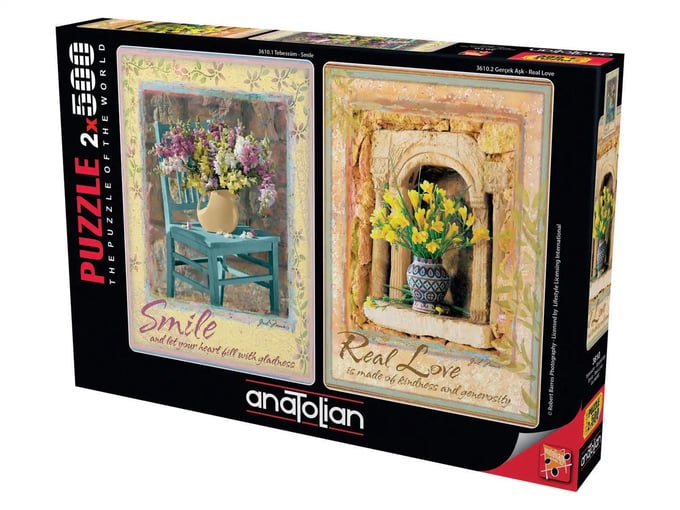 Tebessüm - Gerçek Aşk-2 x 500 Parça Puzzle - 3610