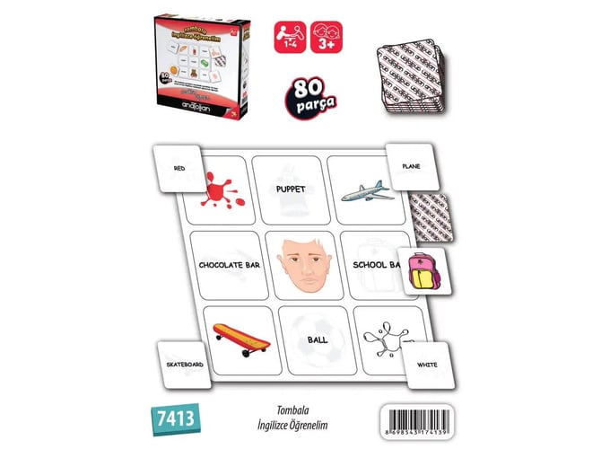 Tombala İngilizce Öğrenelim - 7413