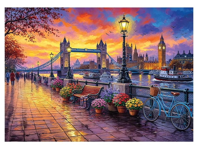 Tower Bridge II - 1500 Parça Puzzle - 4583