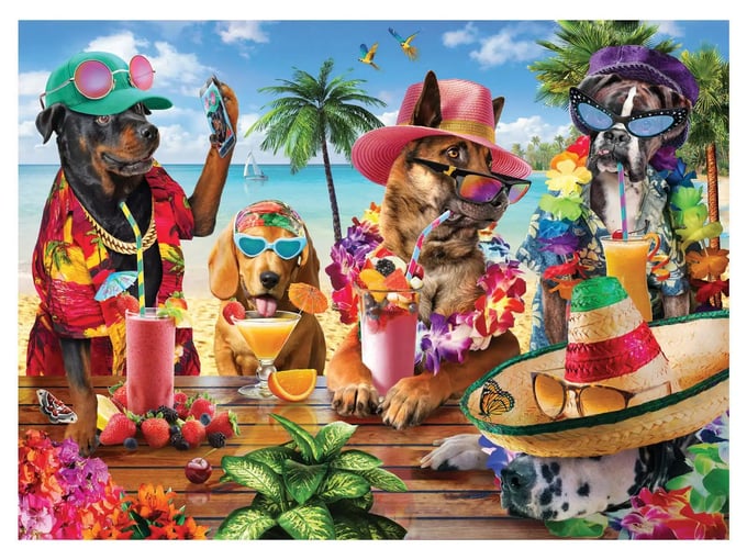 Tropikal Parti - 1000 Parça Puzzle - 1102