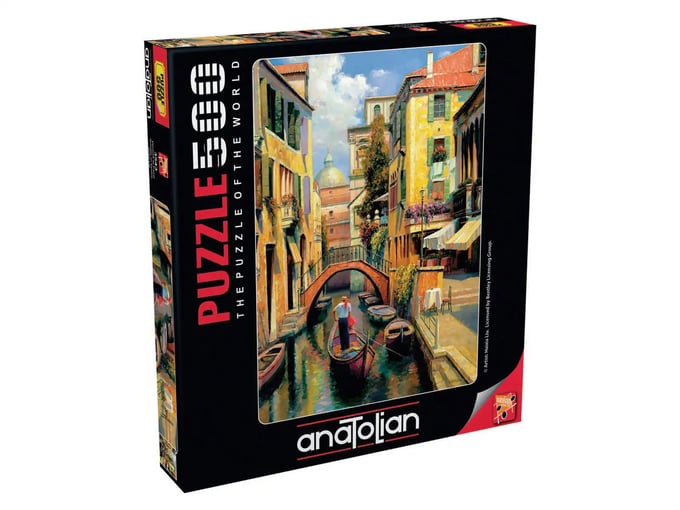 Venedik te Pazar  - 500 Parça Puzzle - 3543