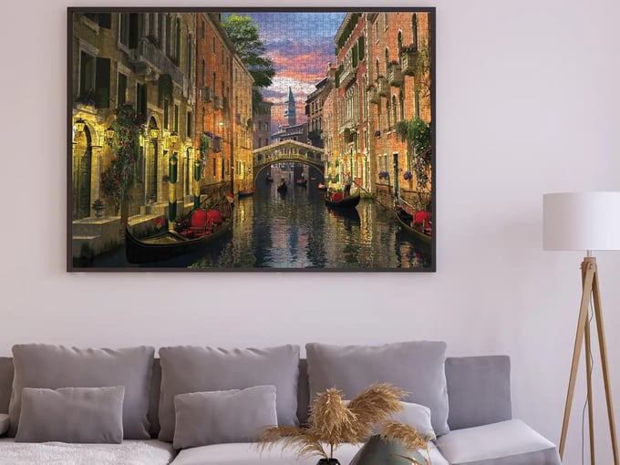 Venedikte Alacakaranlık  - 3000 Parça Puzzle - 490