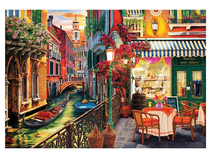 Venetian Cafe  - 2000 Parça Puzzle - 3952