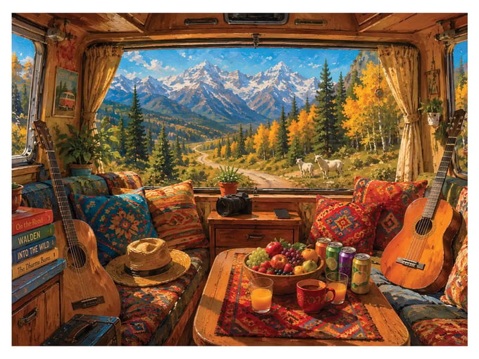 Yolda - 1000 Parça Puzzle - 1224