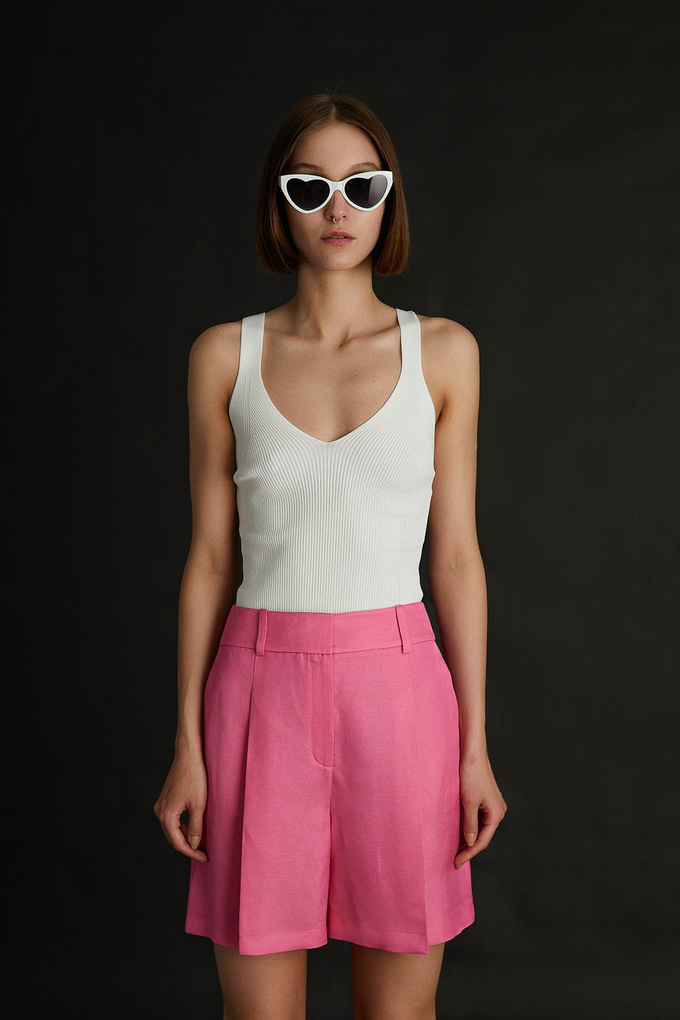 V-Neck Knit Top