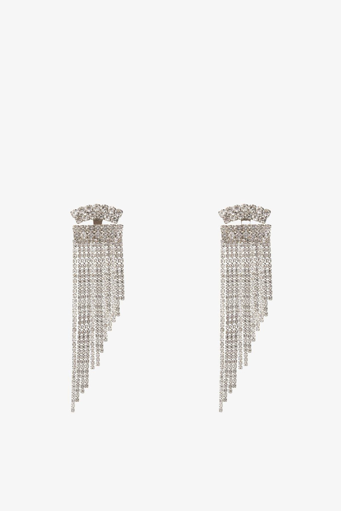 Asimetrik Gümüş Şık Küpe